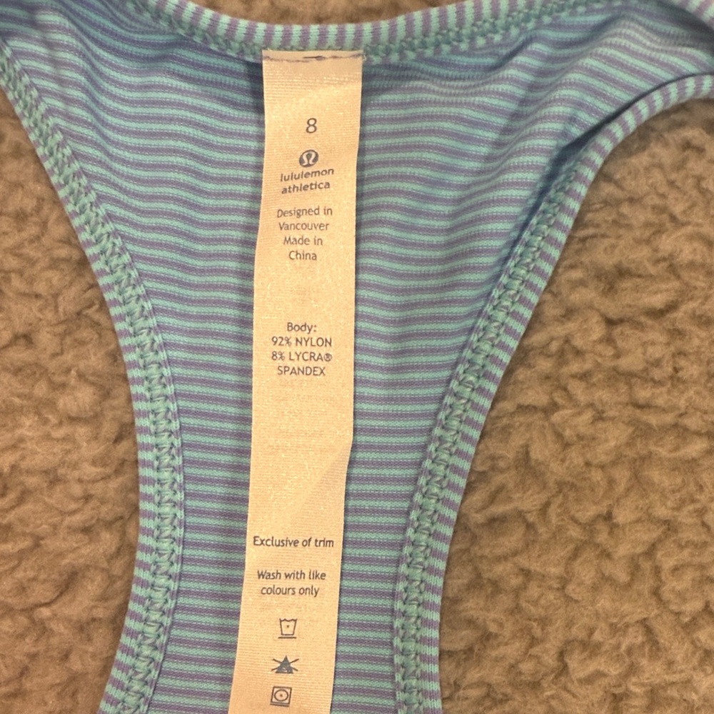 Lululemon Athletica Sky Blue Racerback Tank Top - Picture 2 of 3